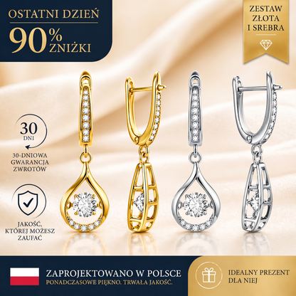 🔥 90% ZNIŻKI TYLKO DZIŚ: Kolczyki z 1-karatowym „tańczącym” moissanitem – czyste srebro S925, komfort i blask, na który zasługujesz 💖