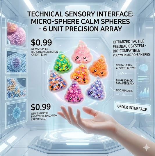 Advanced Bio-Feedback Micro-Sphere System - 4-Pack Precision-Engineered Sensory Stress Relief Spheres
