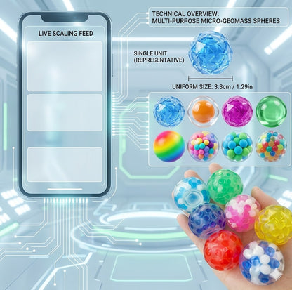 Anxiety Relief Mini Squishy Toys | 40-Piece 1.3" Sensory Stress Balls Set